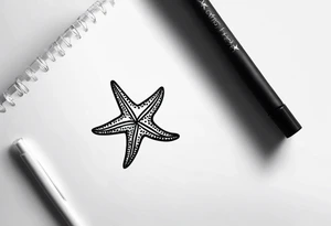 Starfish wrist wrap tattoo idea
