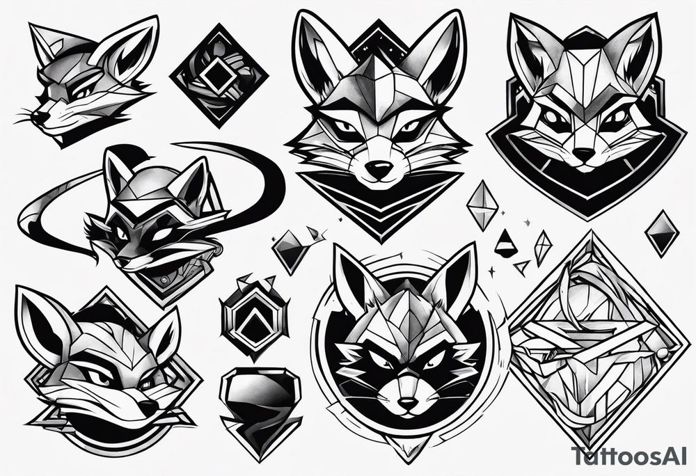 Sly cooper flash sheet tattoo idea