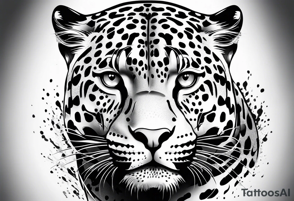 Jaguar body tattoo idea