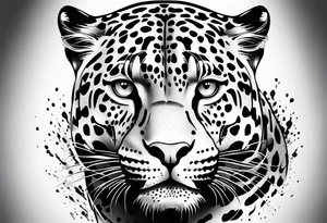 Jaguar body tattoo idea