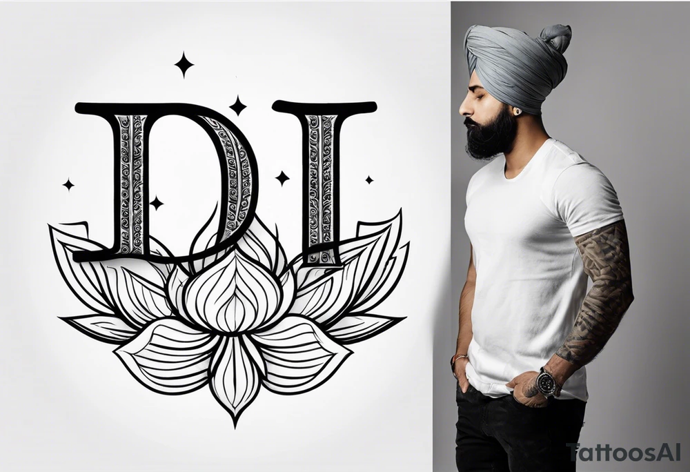 Tattoo ਨਿਰਭਉ ਨਿਰਵੈਰ written in Gurmukhi written text. tattoo idea