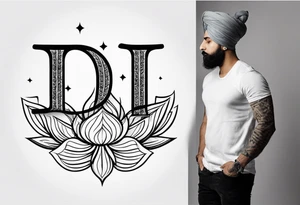 Tattoo ਨਿਰਭਉ ਨਿਰਵੈਰ written in Gurmukhi written text. tattoo idea