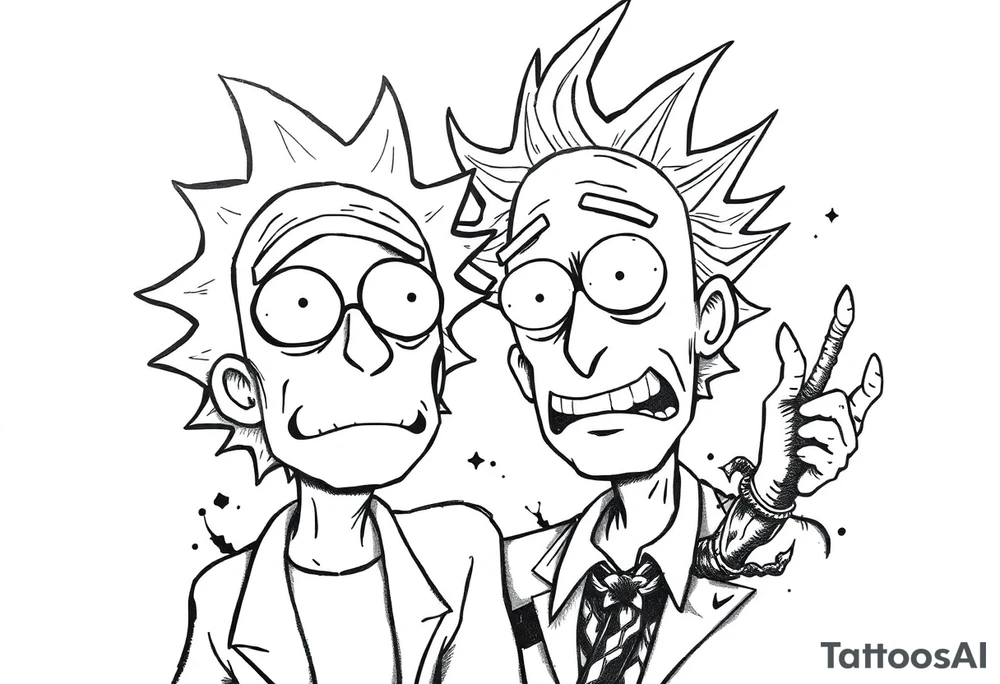 rick et morty tattoo idea