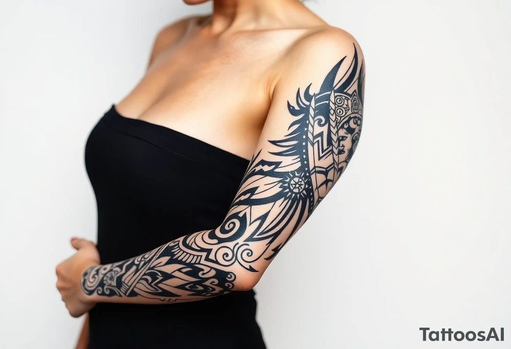 shaman mystical tattoo idea