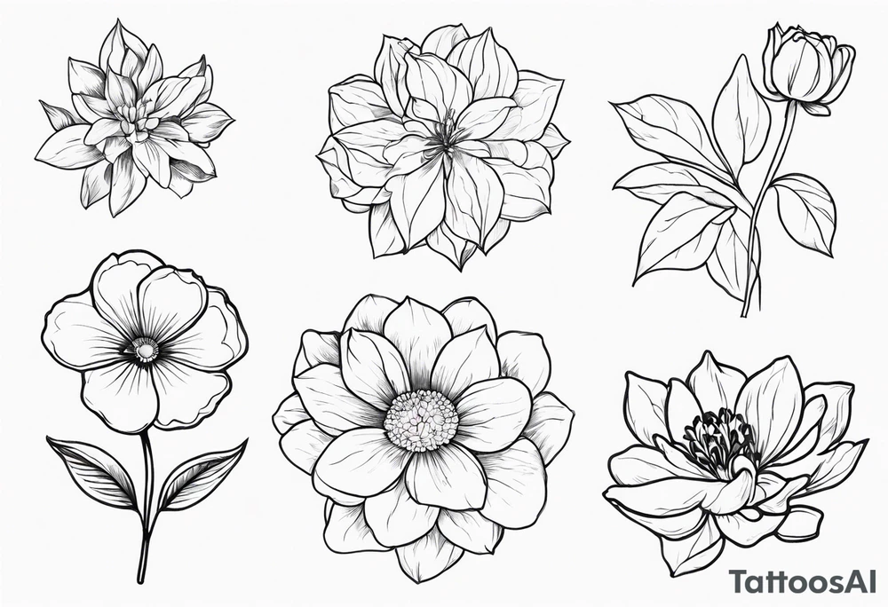 March birth flower tattoo idea