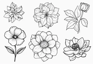 March birth flower tattoo idea