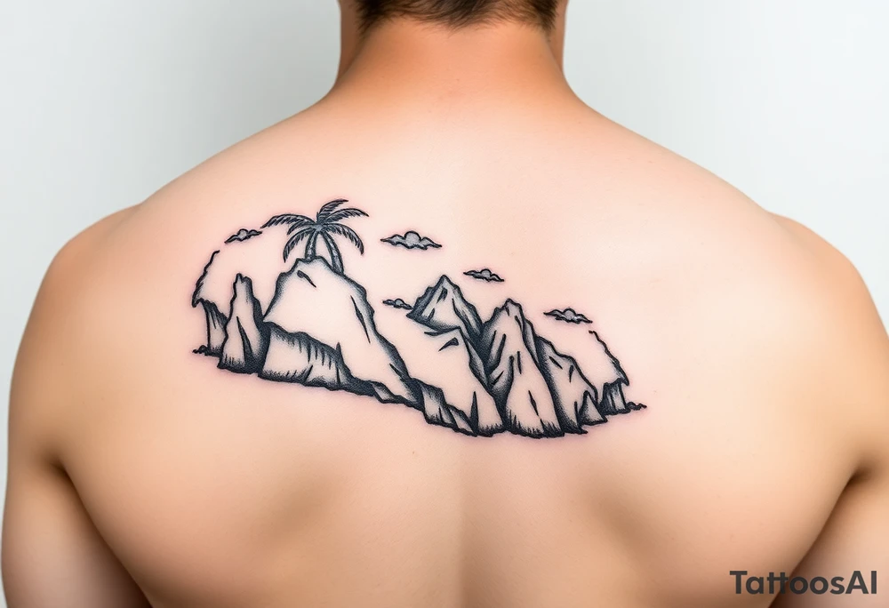 Venezuelan coastline tattoo idea