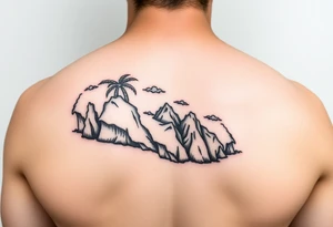 Venezuelan coastline tattoo idea