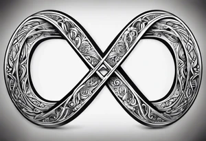 Infinity sign for spouse tattoo idea