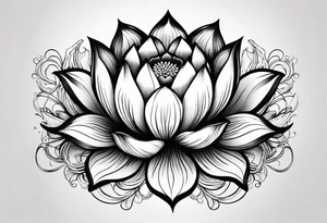 Lotus flower tattoo idea