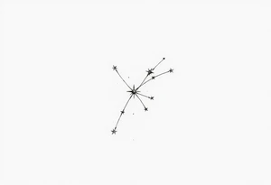 Castor and pollux star 
constellation tattoo idea