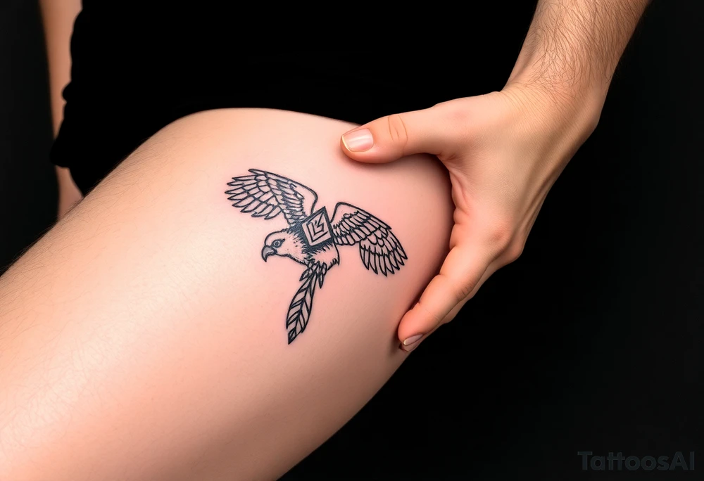 horus is egyptian mythology as a falcon and associated with taurus ruling by venus tattoo idea