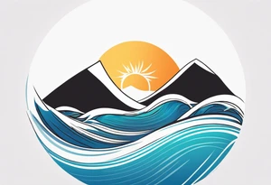 a logo for a bikini brand called Yaraí. Simple logo and unique symbolizing the meaning "lively waters" simpler than that . something that can be drawn but is unique tattoo idea