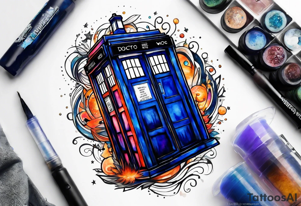 Doctor who tardis tattoo idea