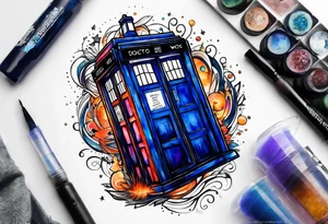 Doctor who tardis tattoo idea