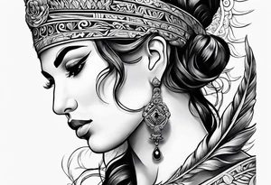 greek inspired water based tattoo tattoo idea