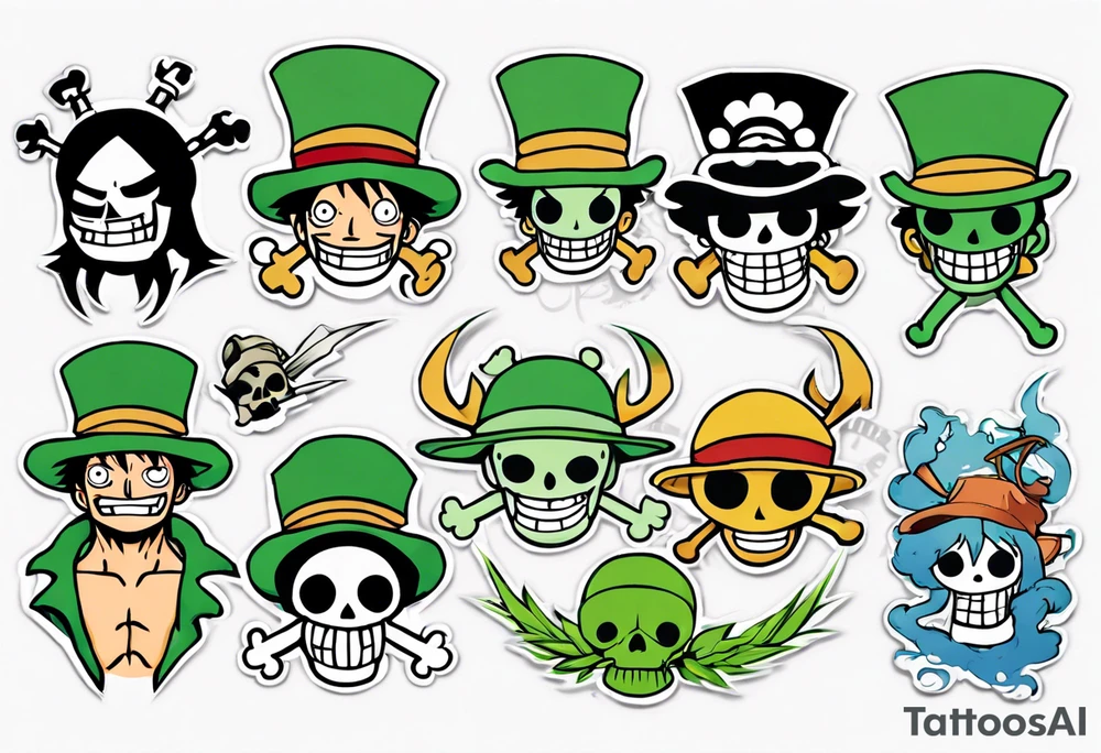 One Piece 
Anime
Green tattoo idea