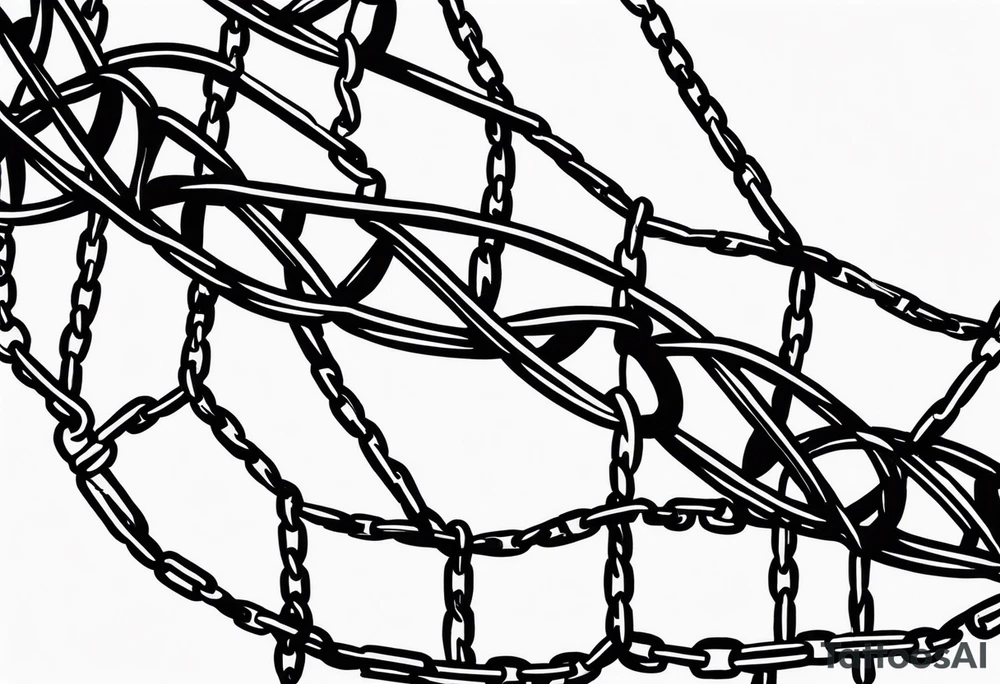 Chain link breaking tattoo idea