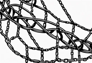 Chain link breaking tattoo idea