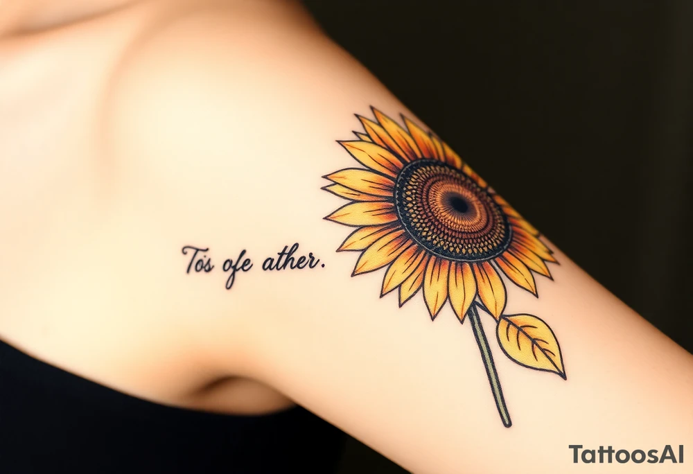 Quotes 
paintbrush
Sunflower tattoo idea