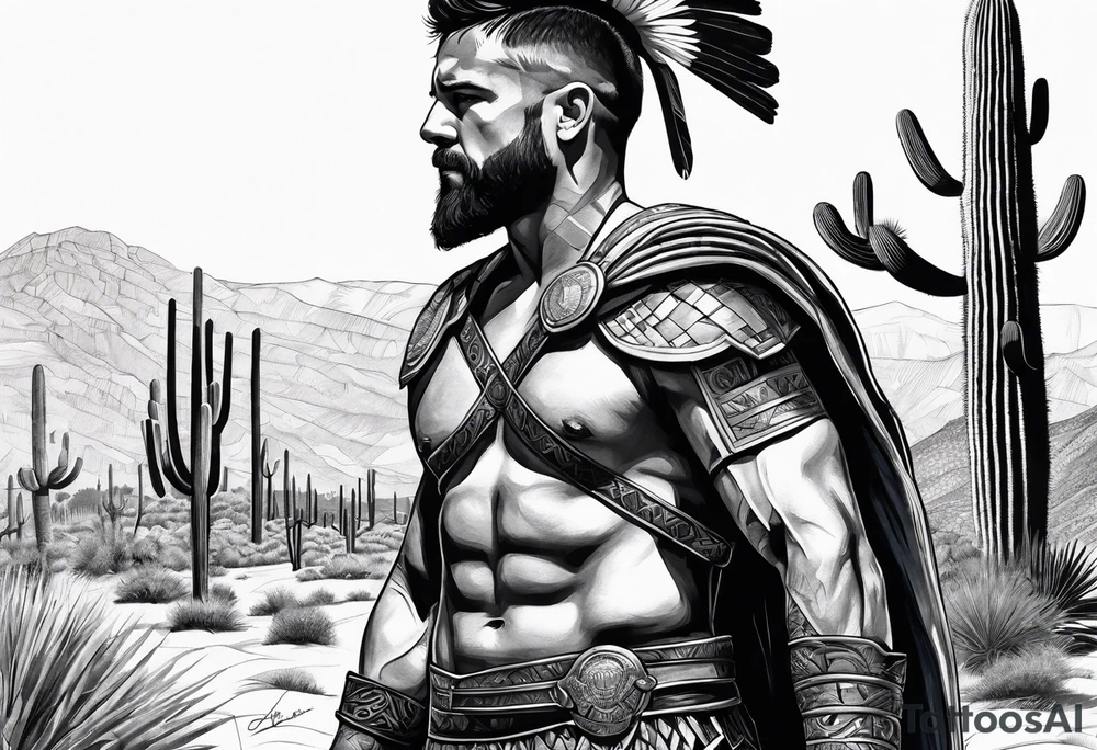 Gladiator , saguaro tattoo idea