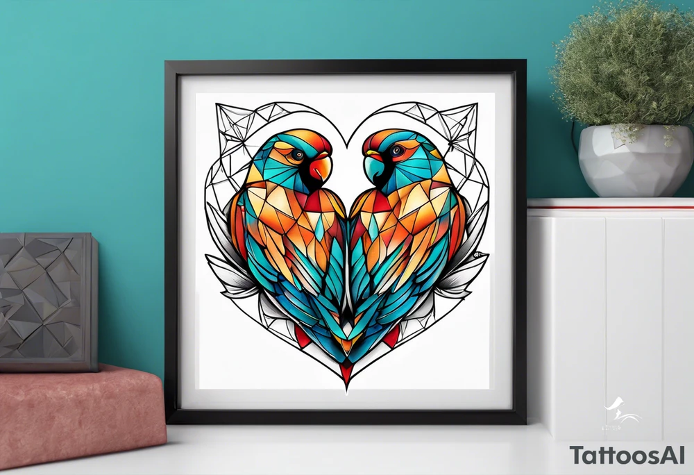 Love birds tattoo idea