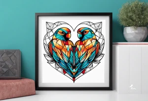 Love birds tattoo idea