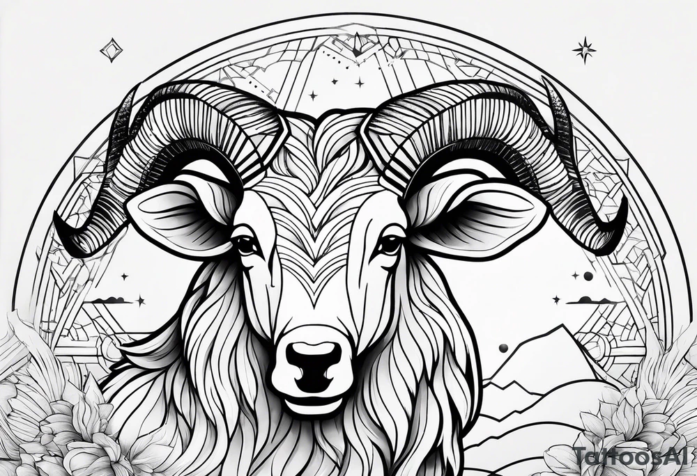 Aries constellation tattoo idea
