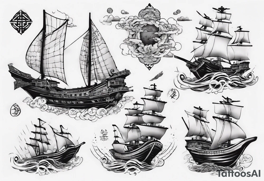 ships tattoo idea