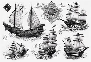ships tattoo idea