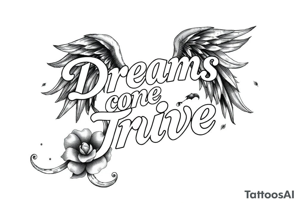 Dreams come true tattoo idea