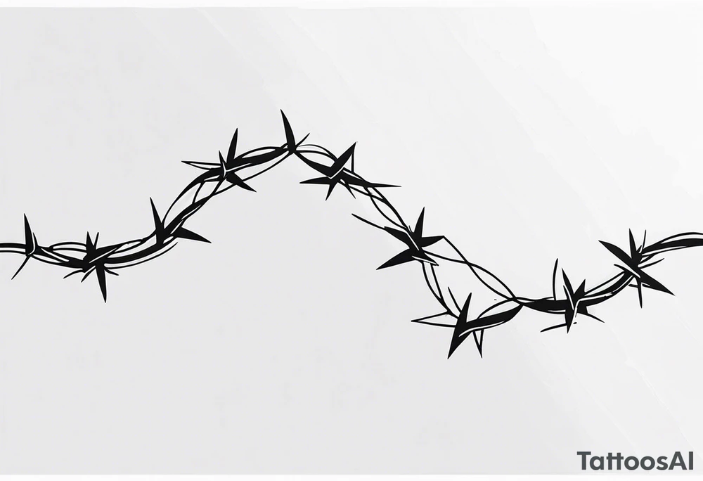 spine tattoos with barbed wire tattoo idea