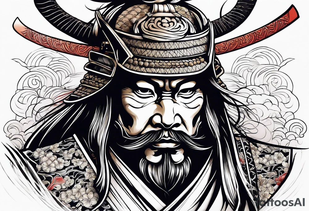 Japanese samurai tattoo idea