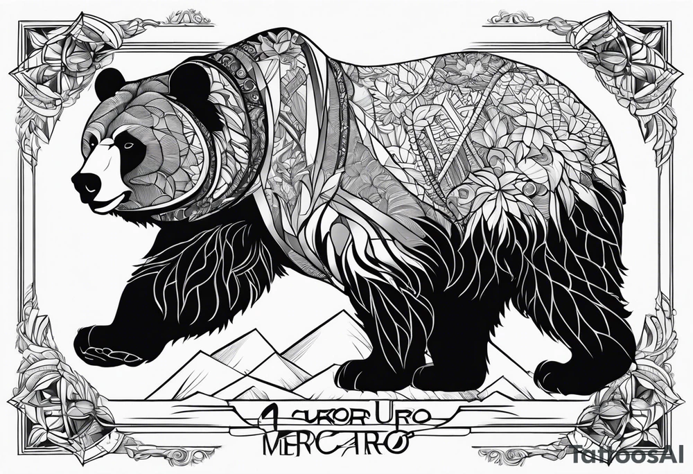 Touro
Urso 
Mercados financeiros tattoo idea
