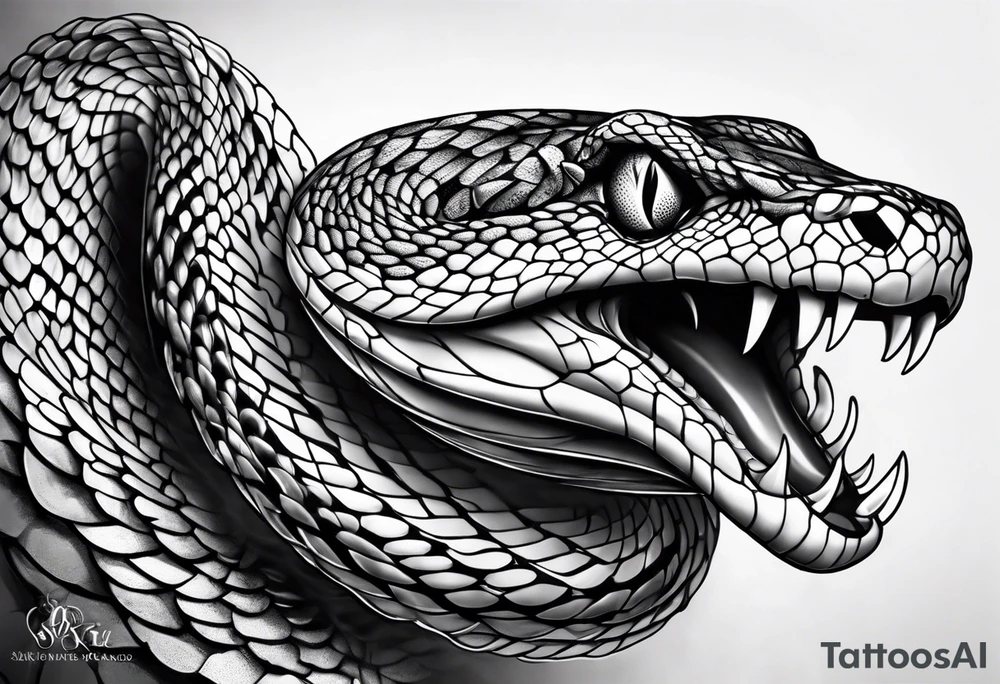 Snake forearm tattoo idea