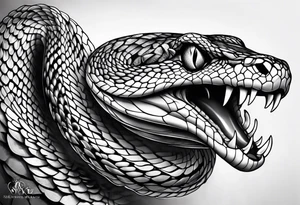 Snake forearm tattoo idea