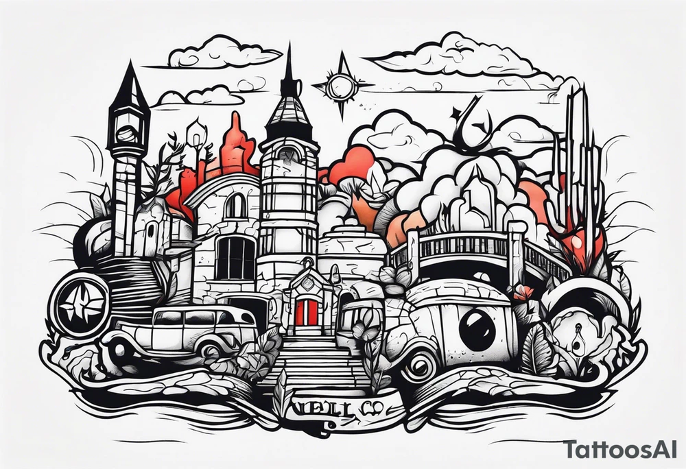 Underground tattoo idea