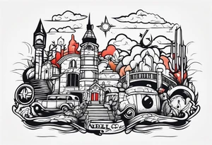Underground tattoo idea