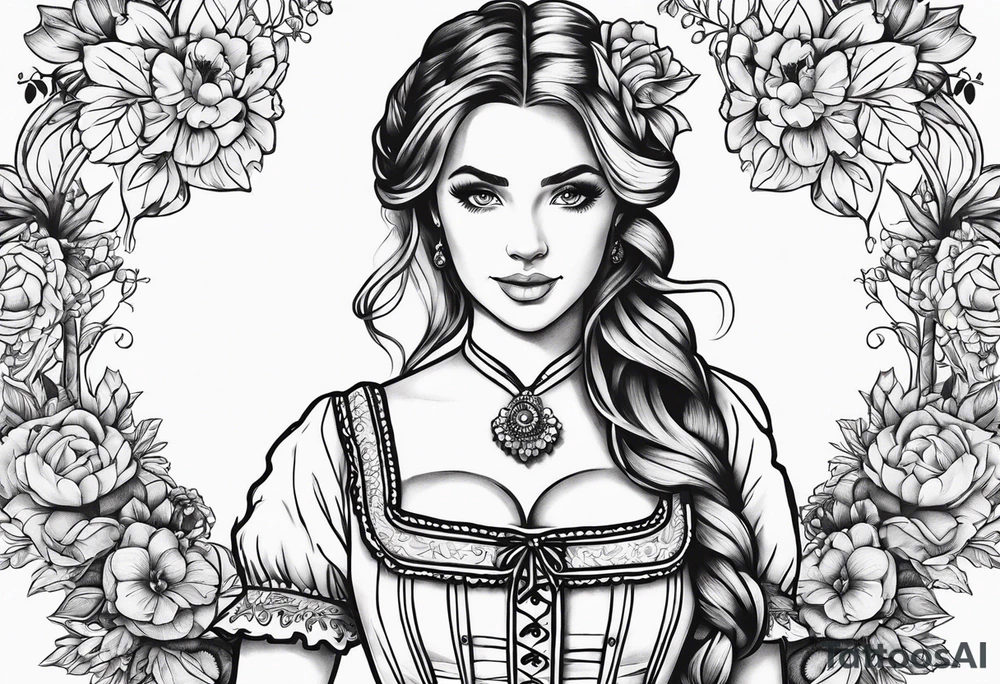 Dirndl tattoo idea
