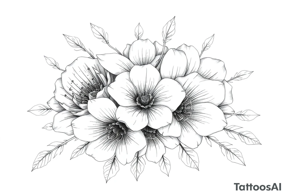 Flowers tattoo idea