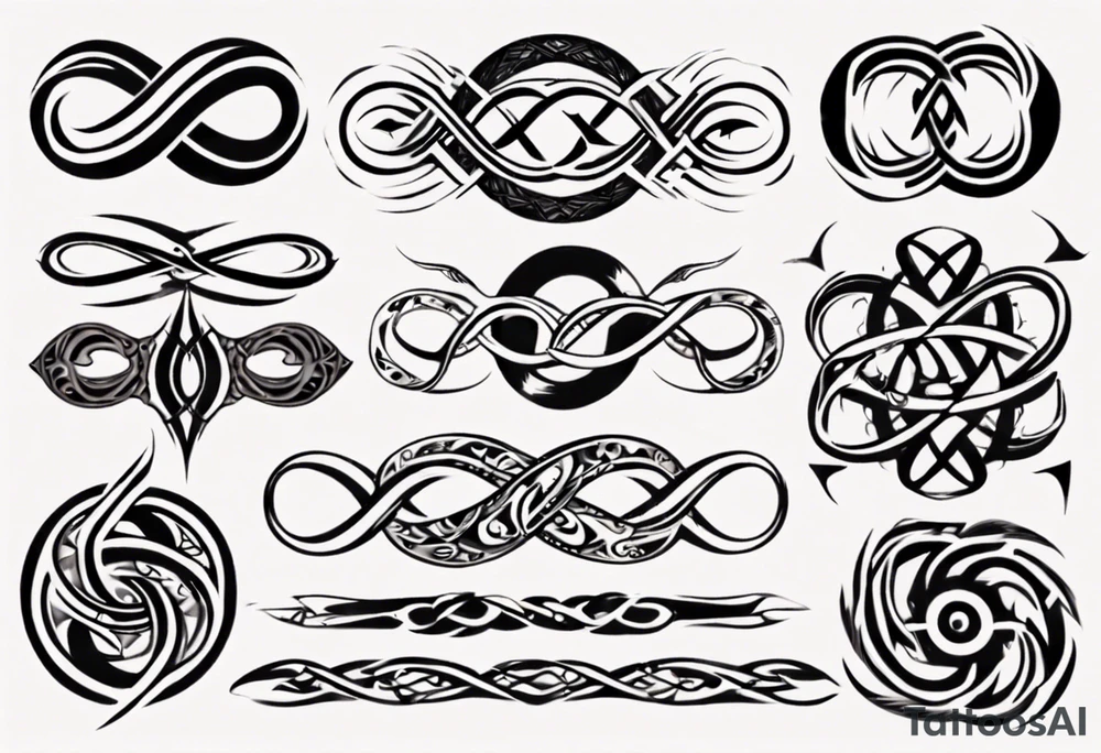 infinite symbol sexy drawing unisex tattoo idea