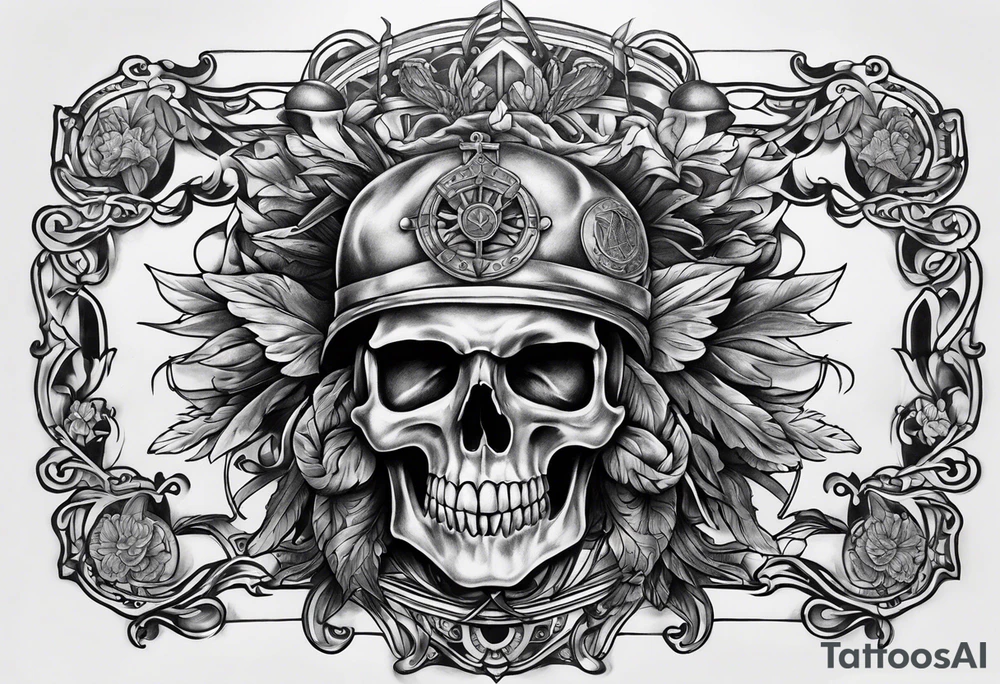 Memento mori military tattoo tattoo idea