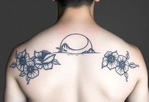 A beach/ocean theme to include something for my wife and child. tattoo idea
