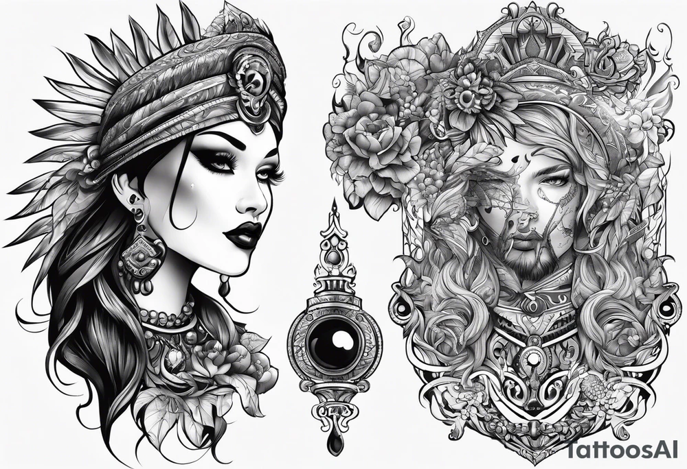 Vodoo vapir tattoo idea