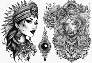 Vodoo vapir tattoo idea