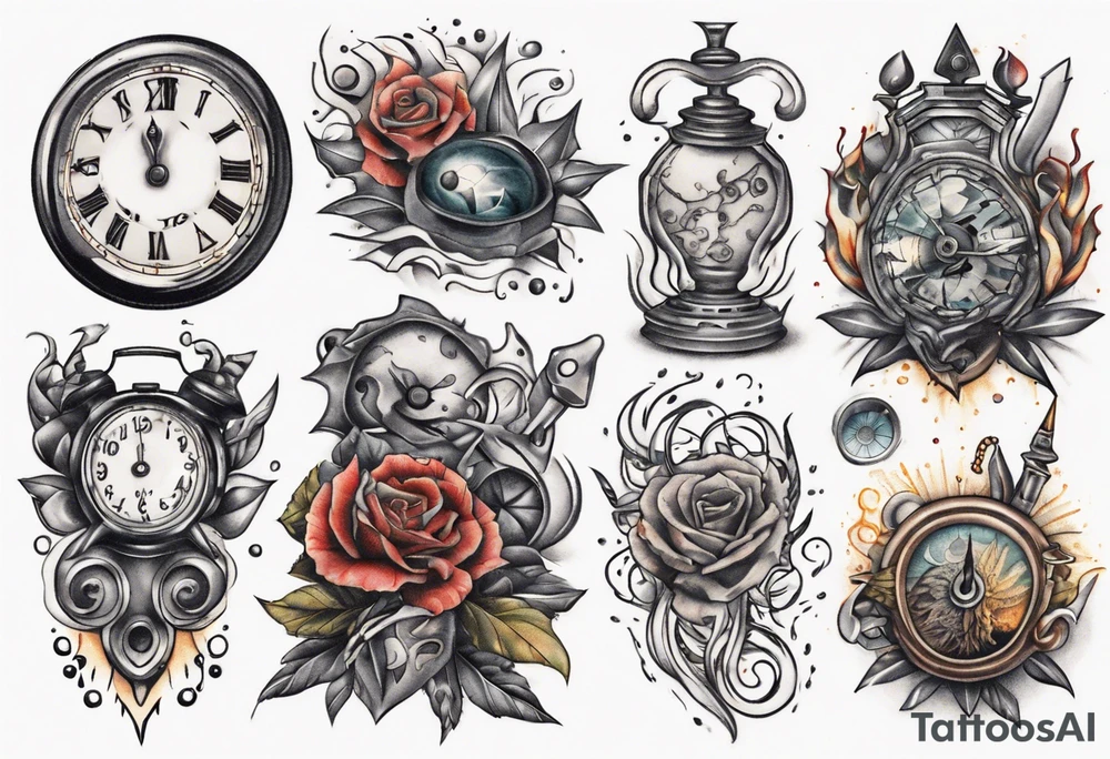 lost in time tattoo idea
