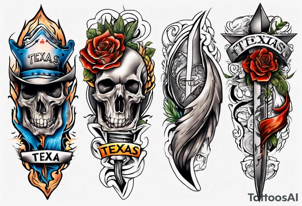 Texas forearm tattoo idea