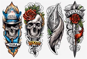 Texas forearm tattoo idea