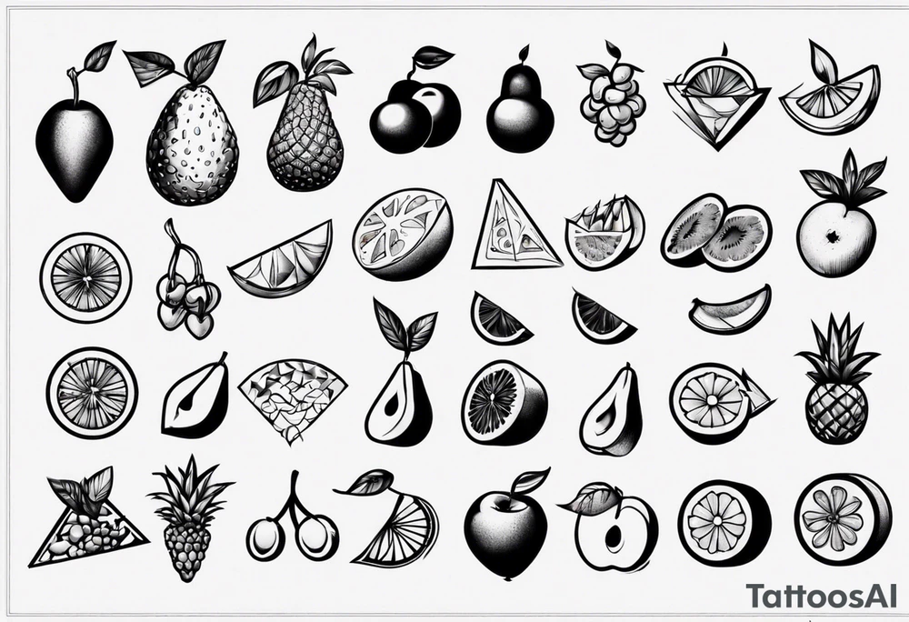 Fruits tattoo idea