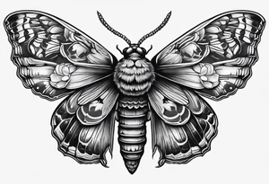 Death head moth hand tattoo tattoo idea